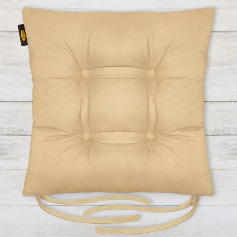 ADORE dwustronna welurowa poduszka siedziskowa na krzesło z czterema pikowaniami