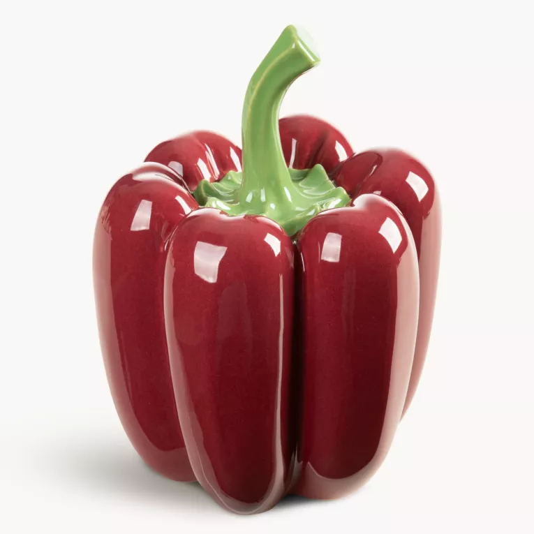 Figurka dekoracyjna czerwono, zielona papryka 15x15x21 cm SIMON