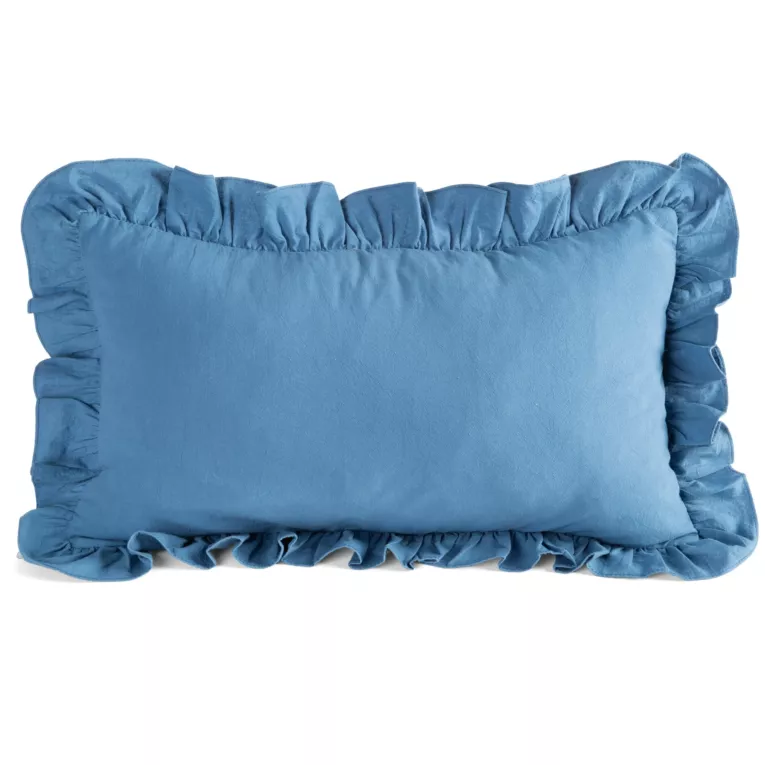 Poszewka na poduszkę 30x50 cm bawełniana z ozdobną falbanką - kolekcja SEA  SUMMER