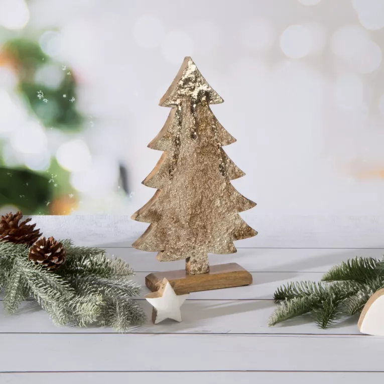 Figurka świąteczna CHOINKA z efektem kory