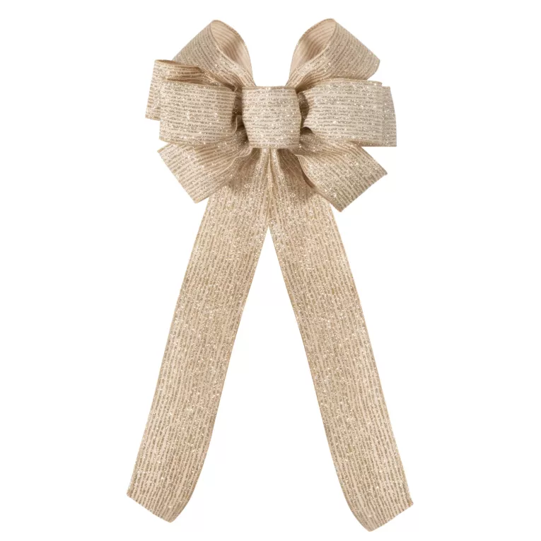 Świąteczna KOKARDA z akcentami lśniącymi