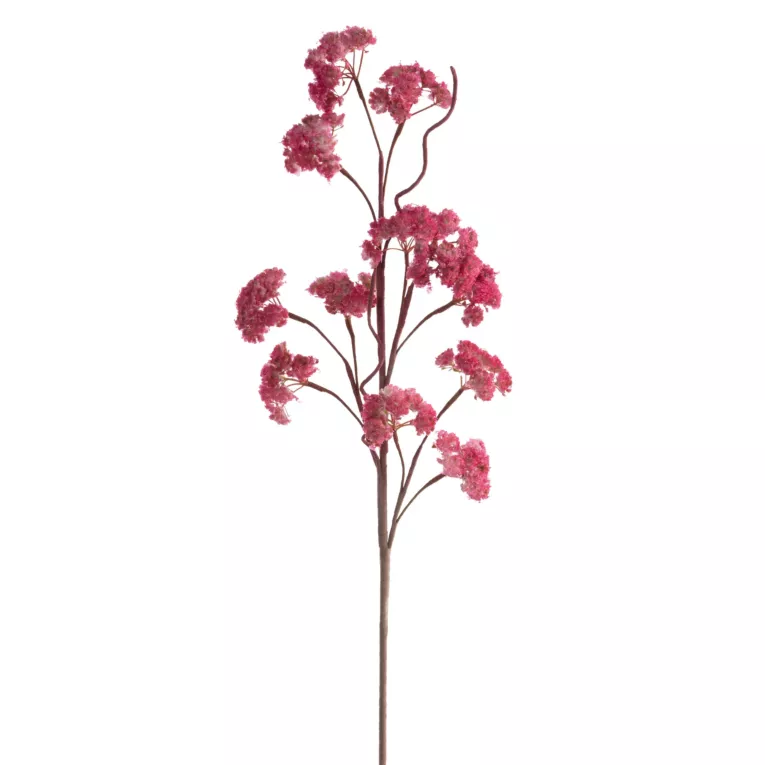 Kwiat sztuczny ciemnoróżowy z plastycznej pianki foamiran 75 cm