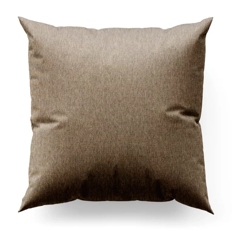 Poszewka na wymiar brązowa z tkaniny o melanżowej strukturze