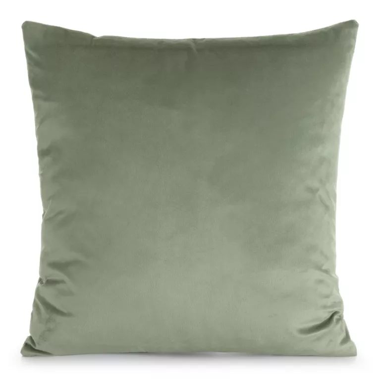 Poszewka na poduszkę 45x45 cm welwetowa, gładka jasnomiętowa o delikatnym połysku GAJA 1