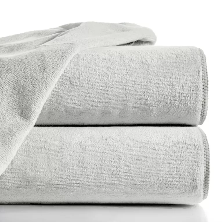 Ręcznik szybkoschnący 50x90 cm z mikrofibry kolor srebtny sportowy 380g/m2 AMY