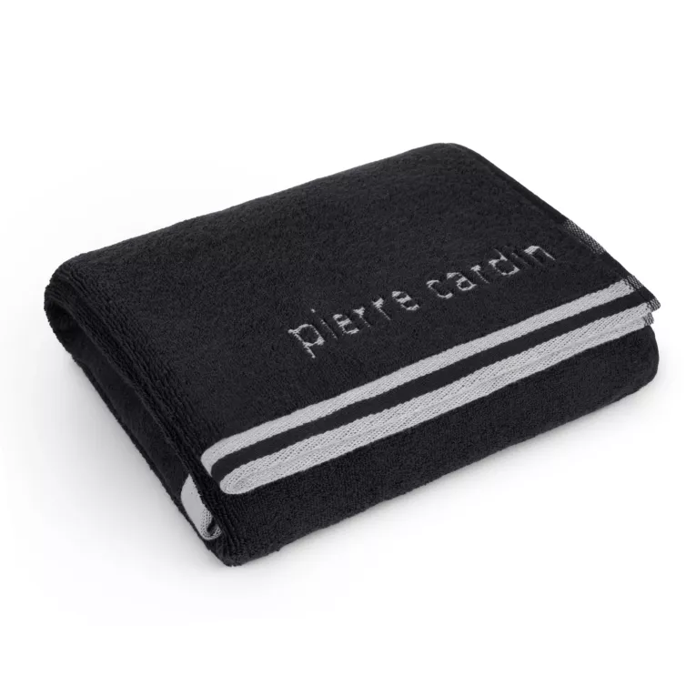 Ręcznik kąpielowy 50x90 cm bawełniany kolor czarny z kolekcji Pierre Cardin