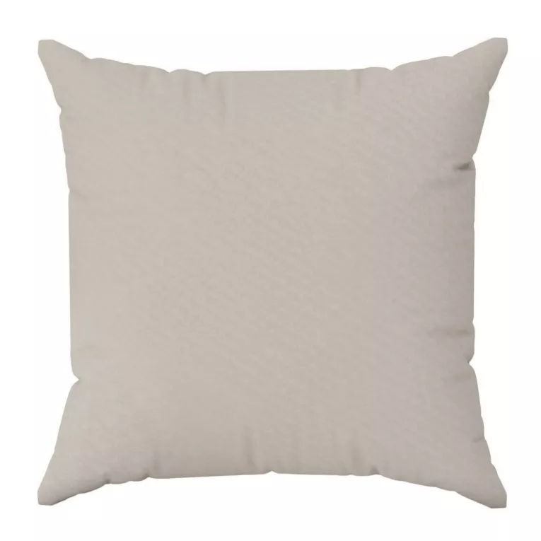 Poszewka szyta DORA - HIT szarobeżowa z miękkiej tkaniny o welurowej strukturze