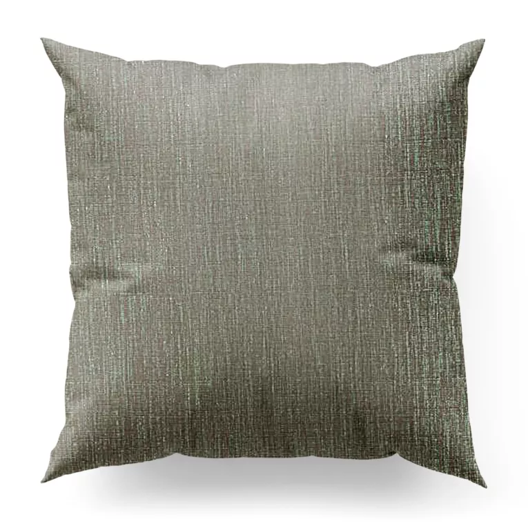 Poszewka szyta miętowa z tkaniny melanżowej przetykanej błyszczącą nicią