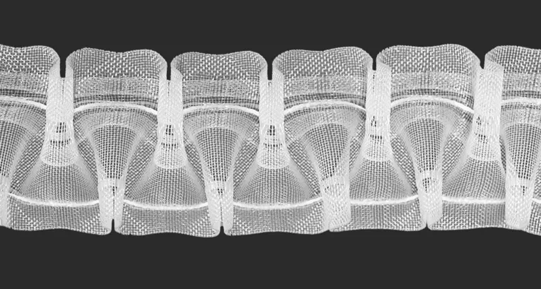 Taśma marszcząca SMOK do firan i zasłon, marszczenie 1;2,5