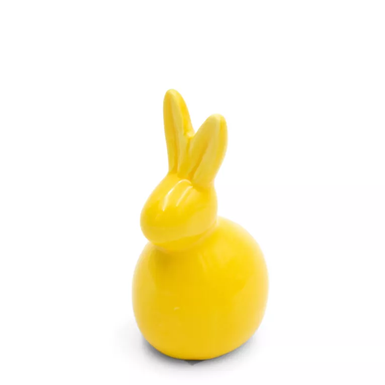 Figurka dekoracyjna ZAJĄCZEK WIELKANOCNY z glinki ceramicznej