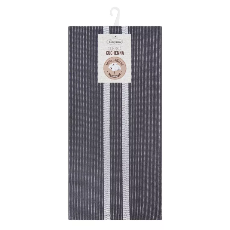 Ściereczka kuchenna 50x70 cm bawełniana kolor stalowy 200 g/m2 OLIVIA