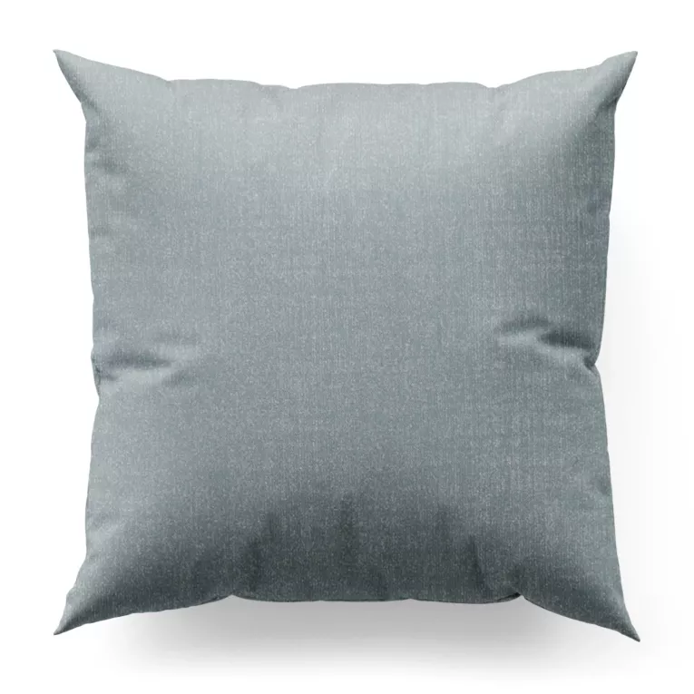 Poszewka szyta błękitno srebrna z tkaniny w drobny wzór przetykany nicia metaliczną Italissima Eva Minge