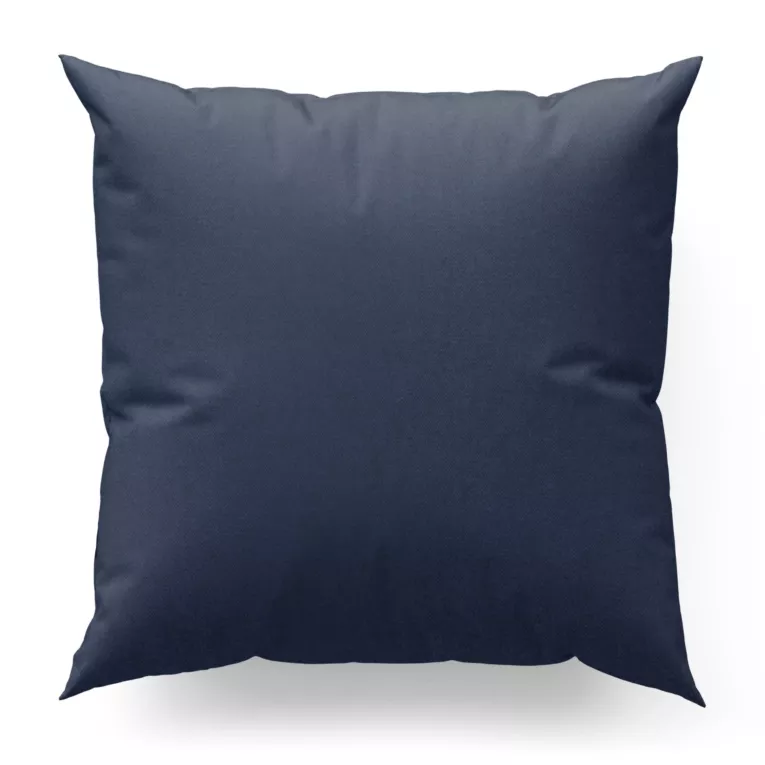 Poszewka szyta granatowa z miękkiej tkaniny o welurowej strukturze