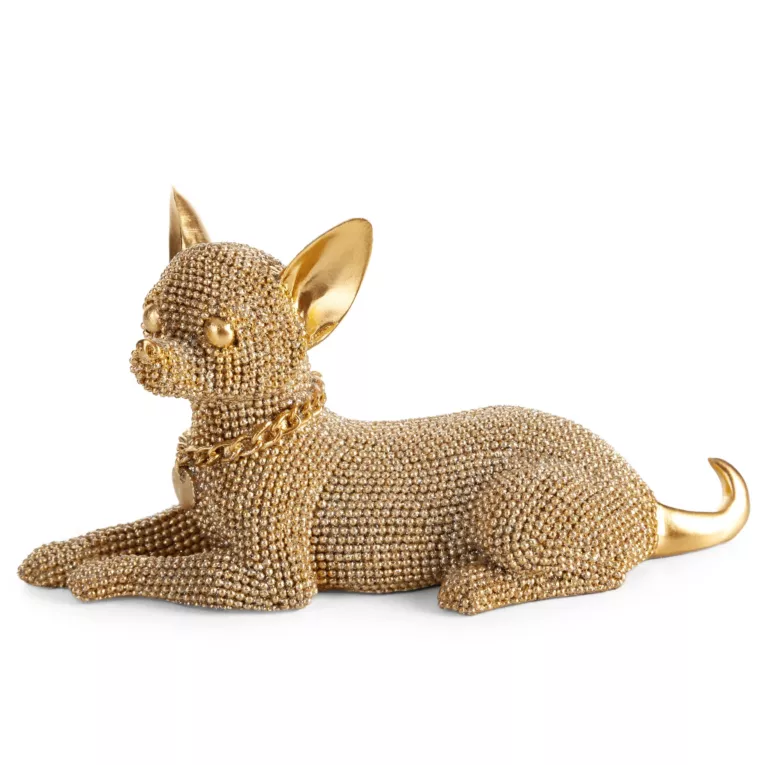 PIES - figurka dekoracyjna ELDO o drobnym strukturalnym wzorze