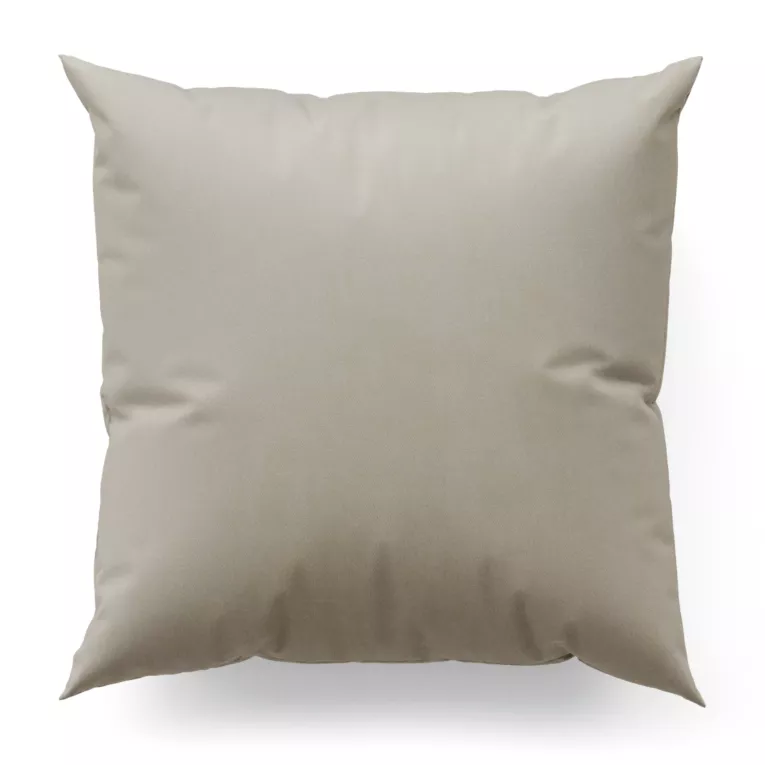 Poszewka szyta ciemnobeżowa z tkaniny welwetowej zaciemniającej w 100%