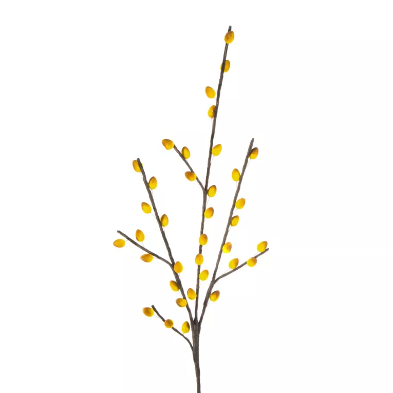 GAŁĄZKA OZDOBNA z pąkami, kwiat sztuczny dekoracyjny