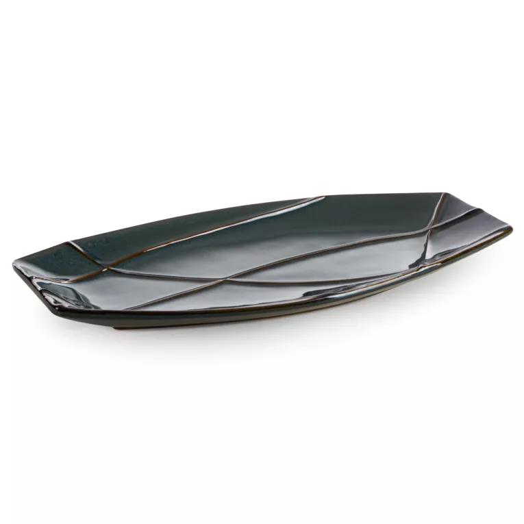 Patera ceramiczna TEO z nowoczesnym wypukłym wzorem