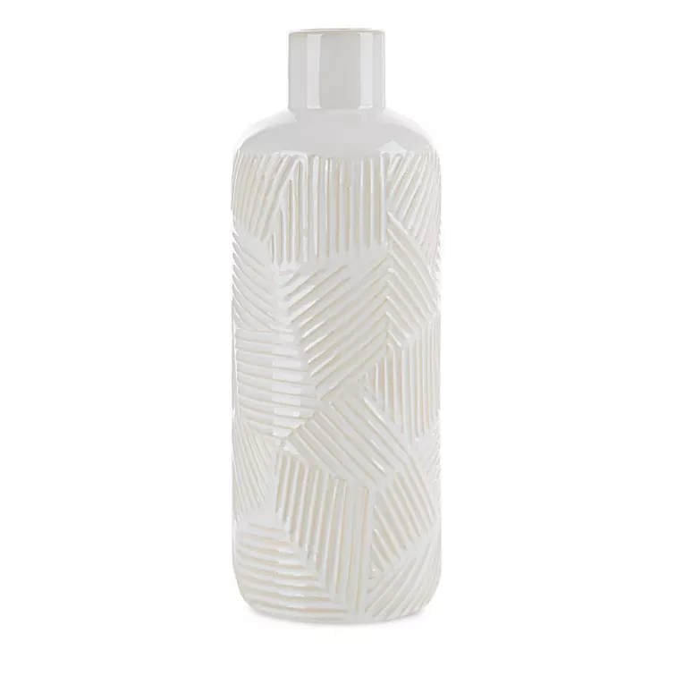 Wazon dekoracyjny ROMINA z wytłaczanym wzorem