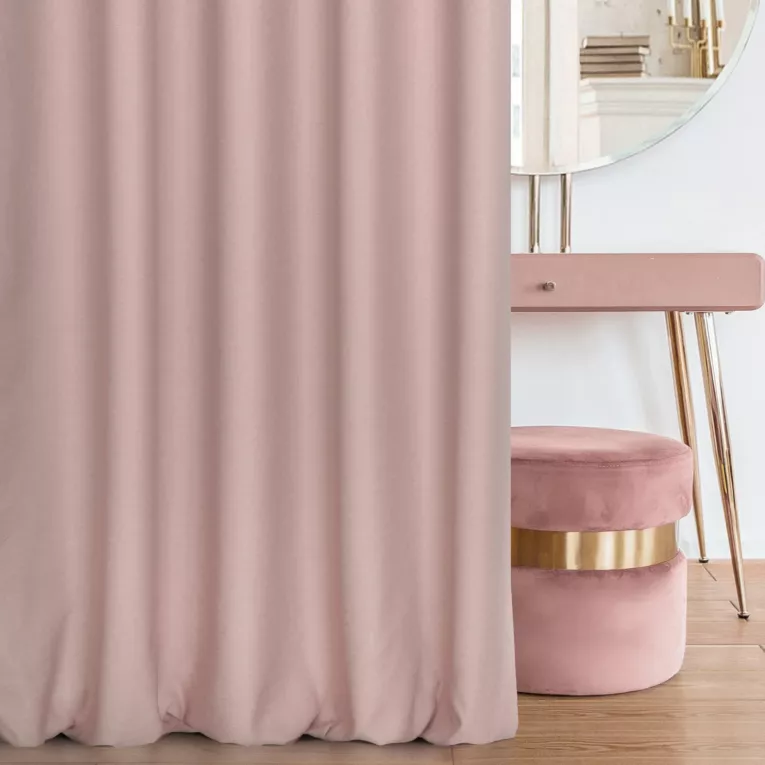 TERRA COLLECTION Zasłona AVINION z  tkaniny płóciennym splocie