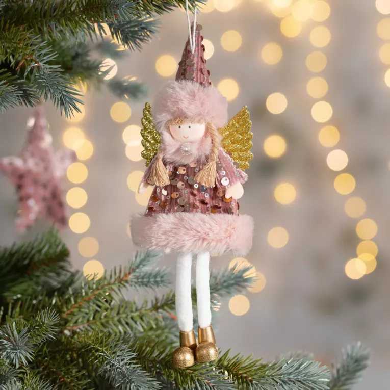 Ozdoba choinkowa ELF z lśniącymi cekinami