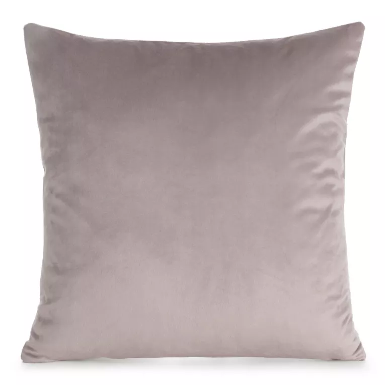 Poszewka na poduszkę 45x45 cm welwetowa, gładka pudrowa o delikatnym połysku GAJA 1