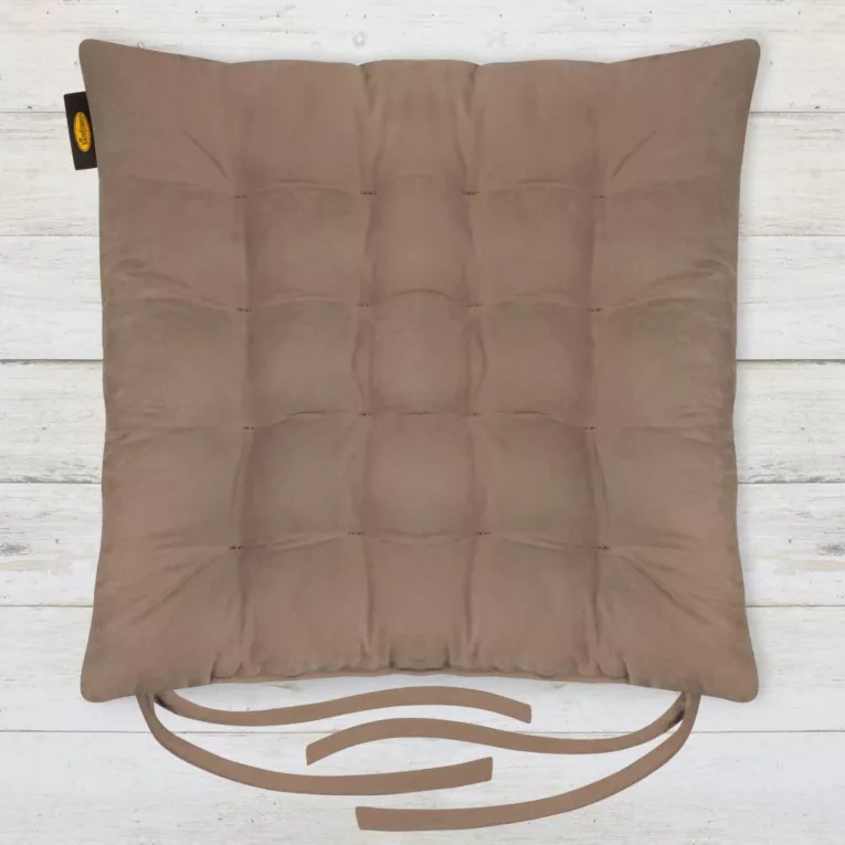 ADORE dwustronna welurowa poduszka siedziskowa na krzesło z szesnastoma pikowaniami