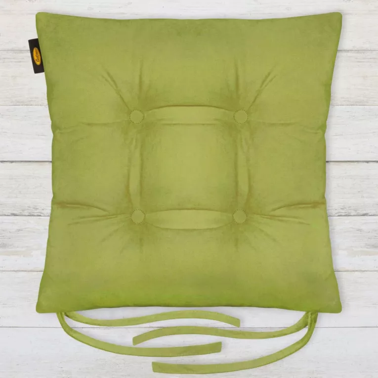 ADORE dwustronna welurowa poduszka siedziskowa na krzesło z czterema pikowaniami