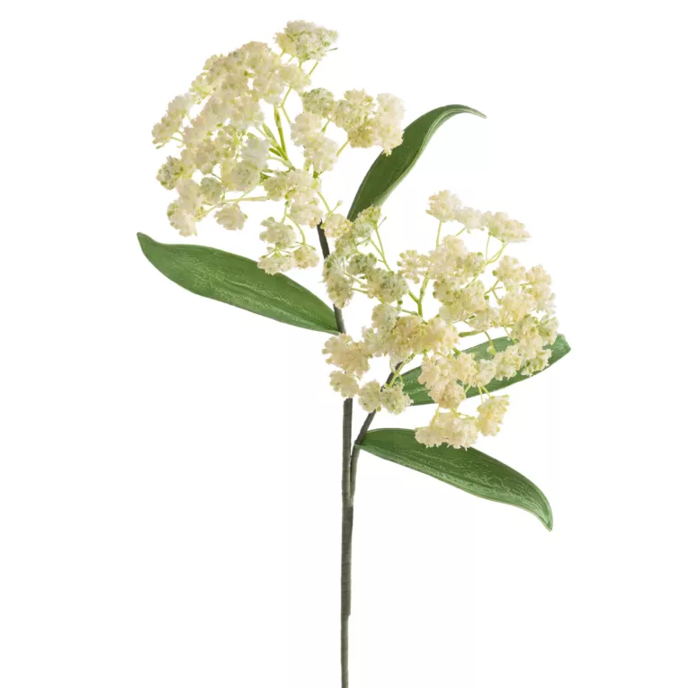 Kwiat sztuczny kremowy z plastycznej pianki foamiran 73 cm