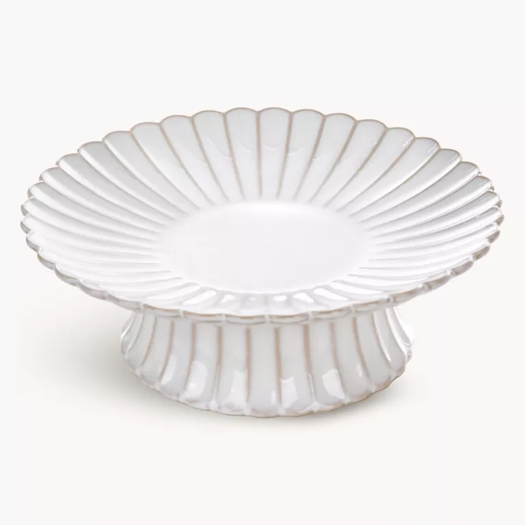 Patera ceramiczna dekoracyjna kremowo-beżowa z przecieranym wzorem w stylu eko średnica 23x8 cm AVRIL