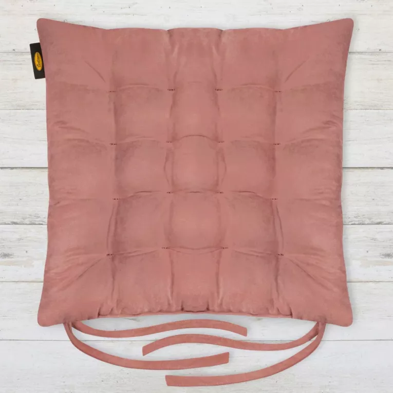 ADORE dwustronna welurowa poduszka siedziskowa na krzesło z szesnastoma pikowaniami