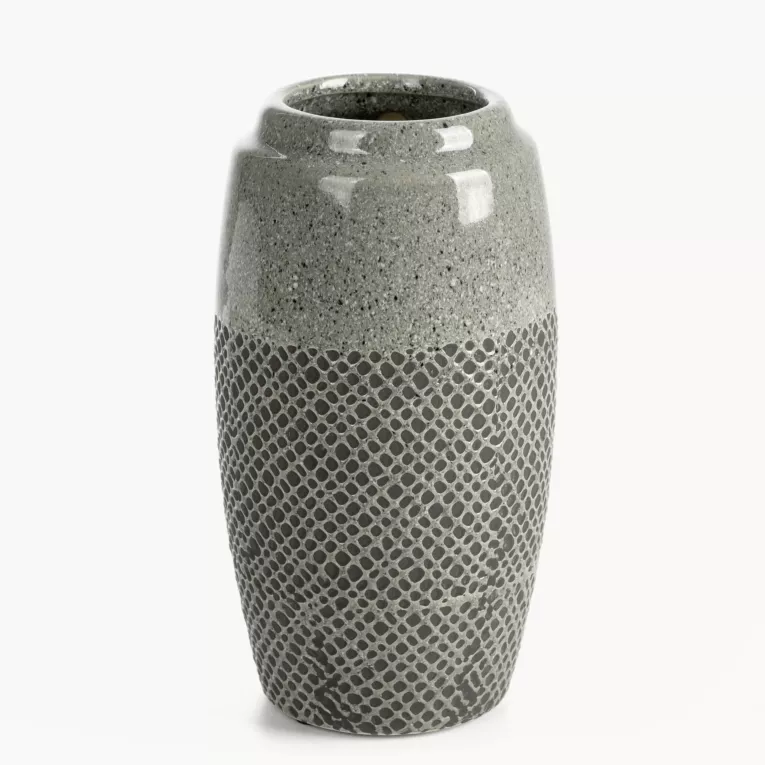 Wazon dekoracyjny stalowy w nowoczesnej stylistyce 13x25 cm NORI