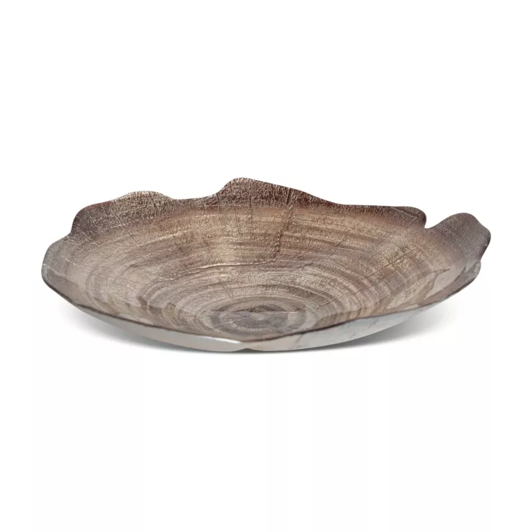 Misa PARI ze szkła artystycznego z motywem drewnianych słojów