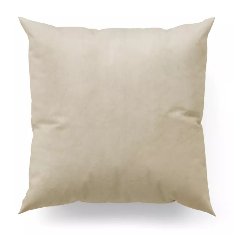 Poszewka szyta WALDO jasnobeżowa ze szlachetnej grubej tkaniny welwetowej o gramaturze 400g/m2