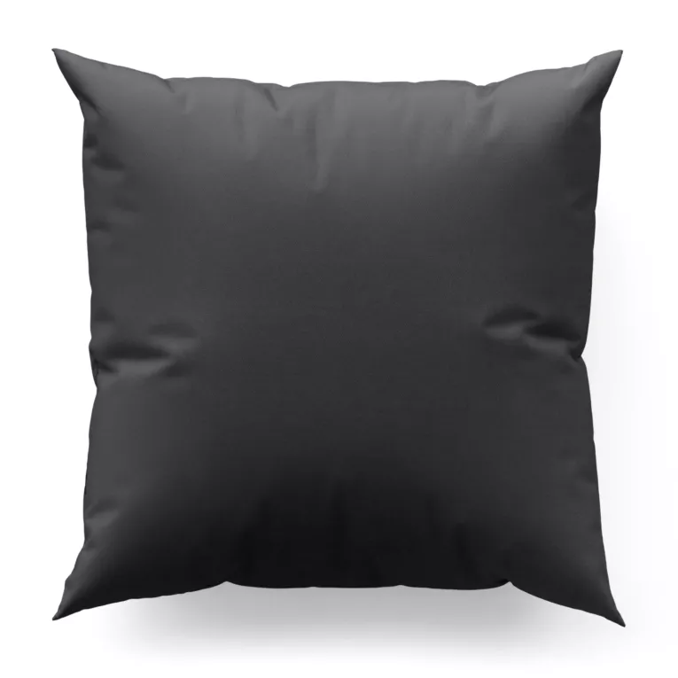 Poszewka szyta stalowa z jednokolorowej gładkiej tkaniny