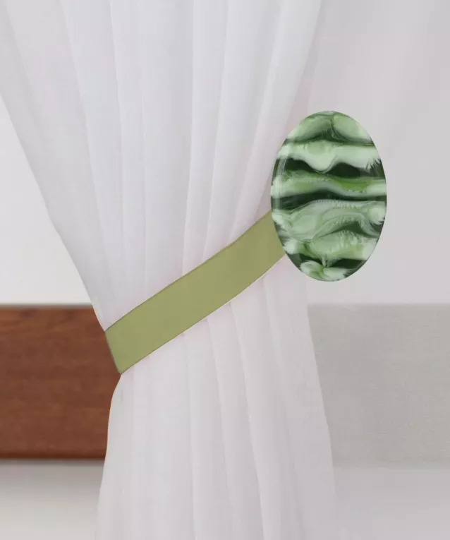 Upinacz dekoracyjny do firan i zasłon z magnesem