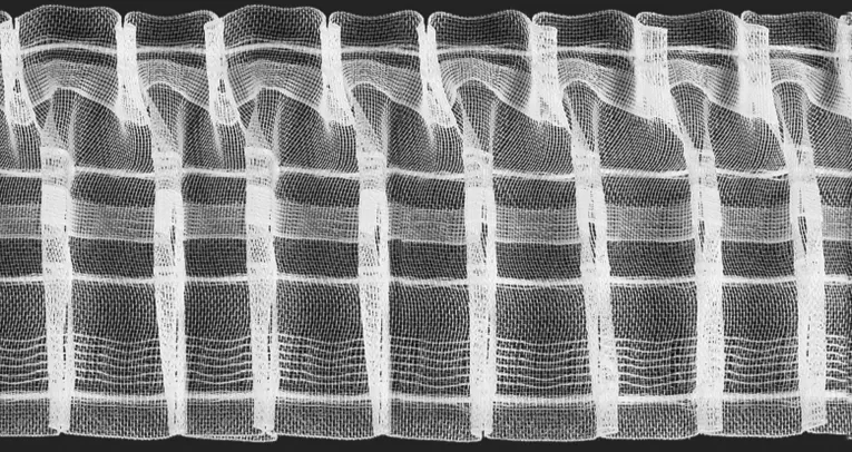 Taśma marszcząca OŁÓWEK do firan i zasłon, marszczenie 1:2