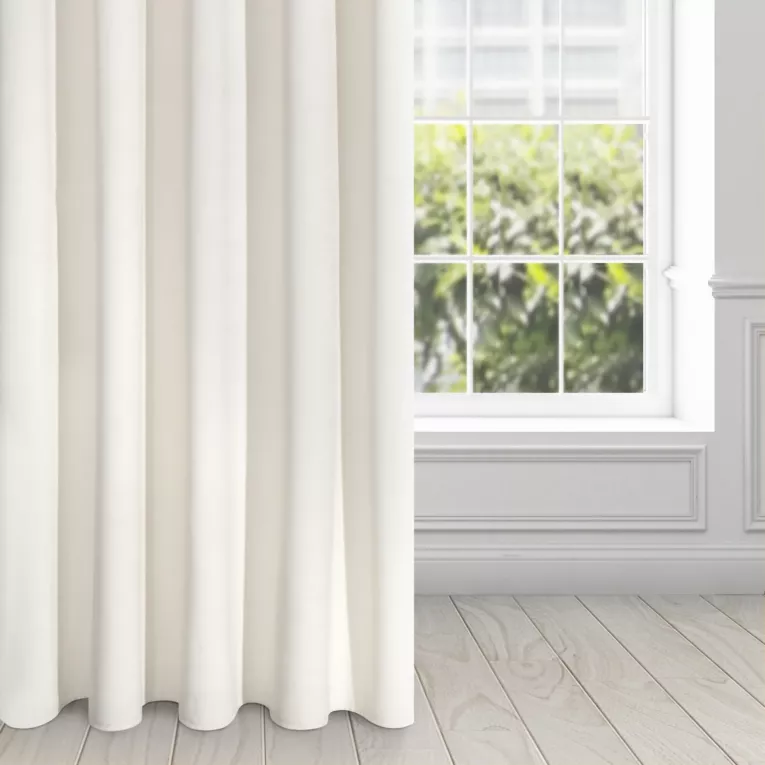 Zasłona kremowa z ekskluzywnego aksamitnego welwetu 290 g/m2 140x250 cm 10 szt. przelotek - RIA - Diva Line