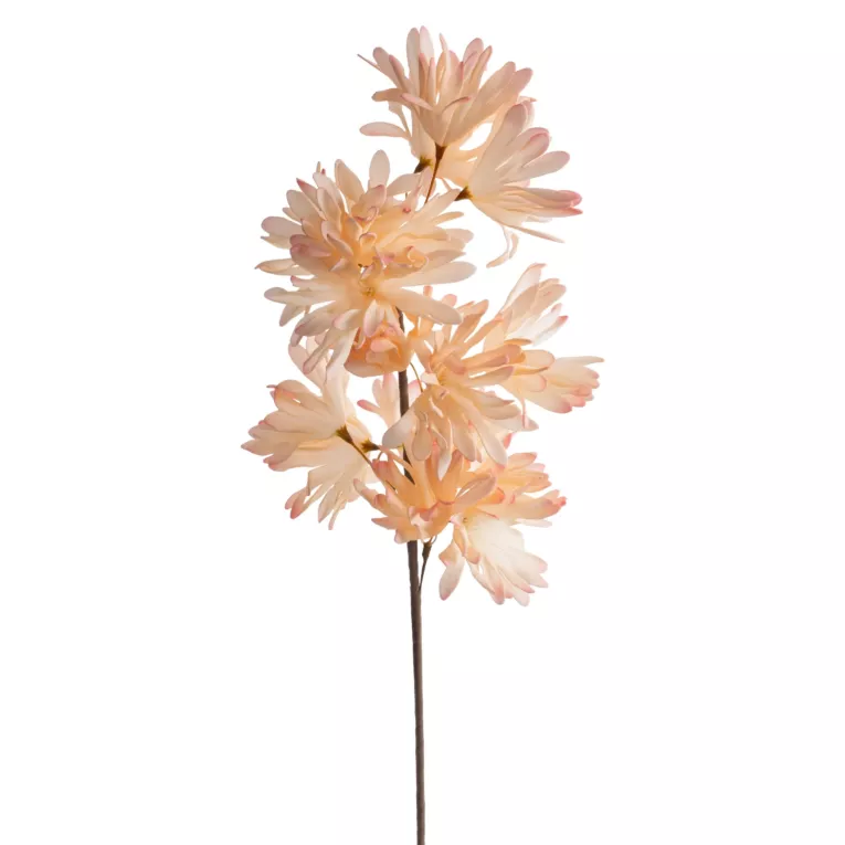 Kwiat sztuczny jasnopomarańczowy z plastycznej pianki foamiran 75 cm