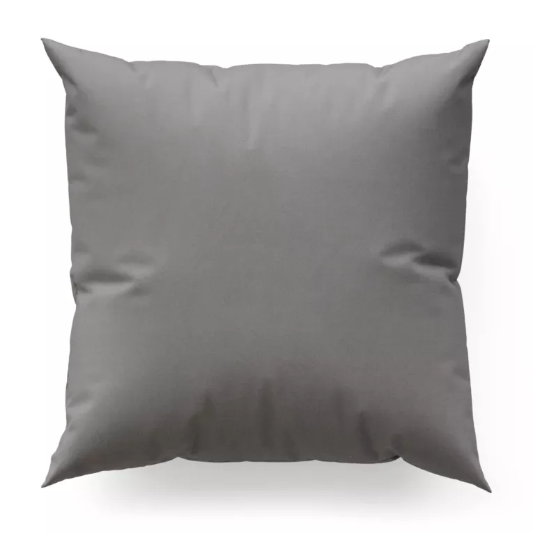 Poszewka szyta szara z gładkiej tkaniny typu Blackout zaciemniającej 100%