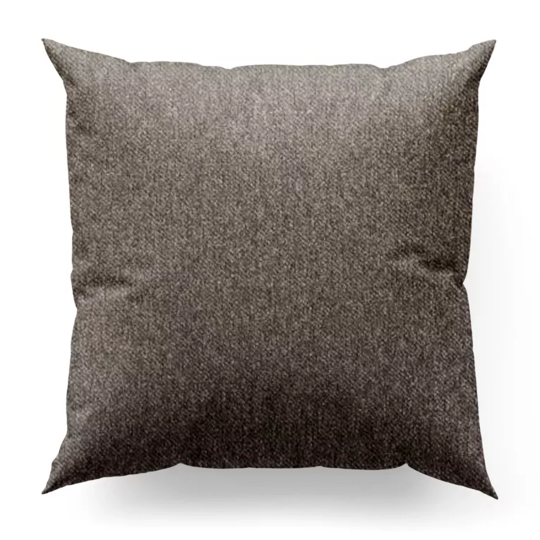 Poszewka szyta jasnobrązowa z tkaniny bukla z efektem melanżu