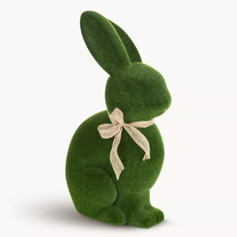 Wielkanocna figurka w kształcie zajączka o strukturalnym meszkowym wykończeniu