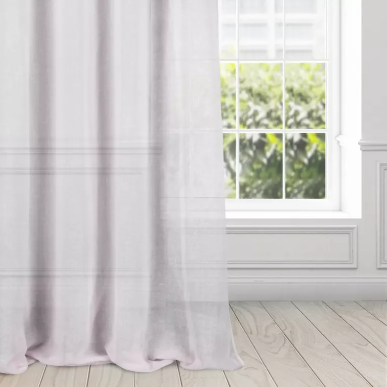 Zasłona różowa w stylu eko 140x250 cm przelotka - PAOLA