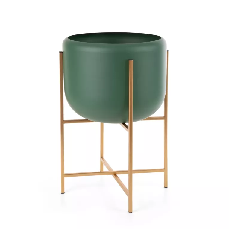 Metalowa osłonka na donicę na stojaku