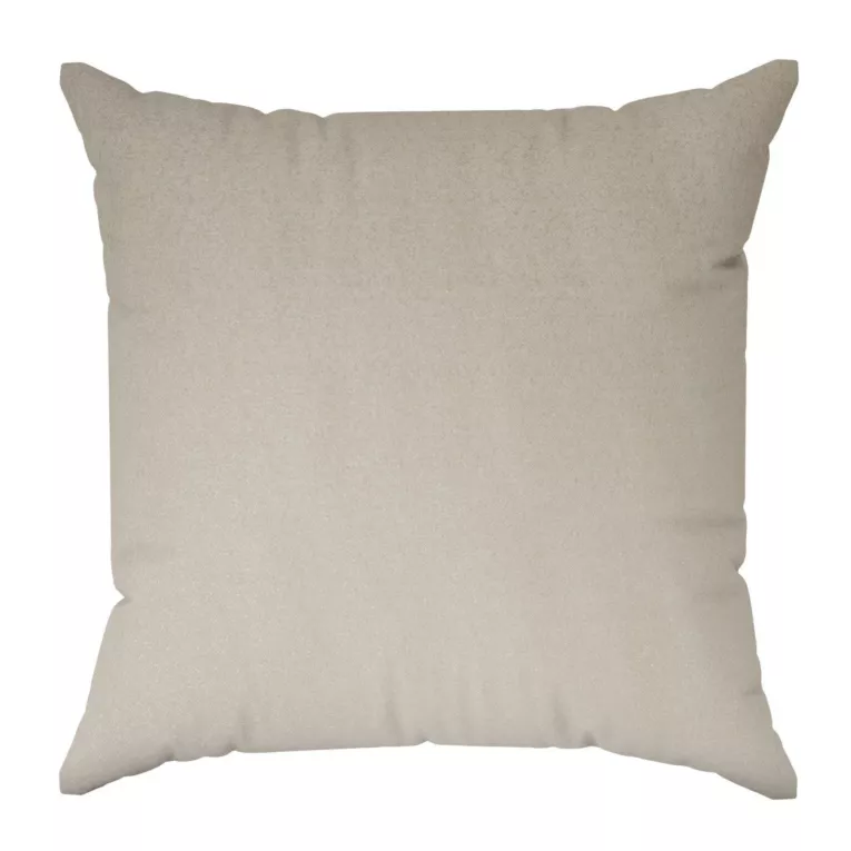 Poszewka szyta kremowo złota z szenilowej tkaniny w drobny geometryczny wzór przetykany błyszczącą nicią