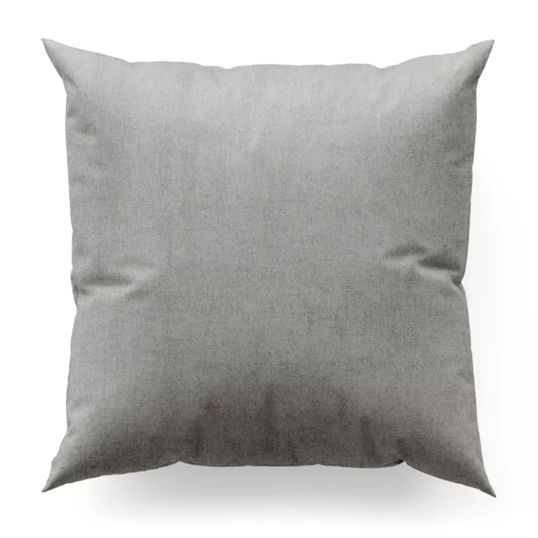 Poszewka szyta stalowa z miękkiej w dotyku tkaniny szenilowej