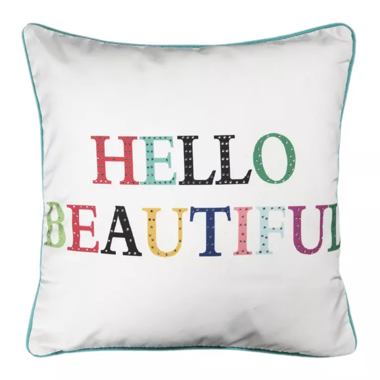 Poszewka dekoracyjna zdobiona efektownym nadrukiem