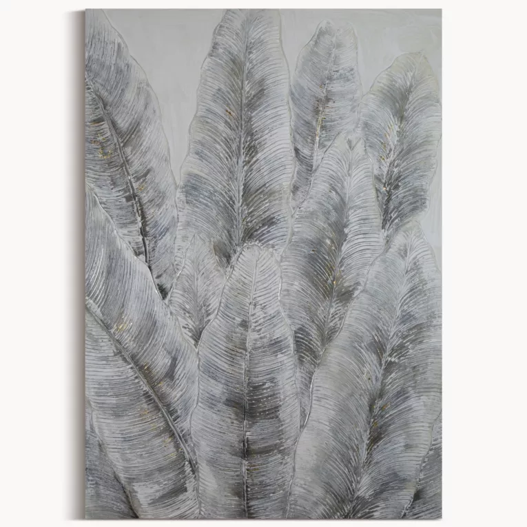 Obraz LIŚCIE BANANOWCA ręcznie malowany na płótnie