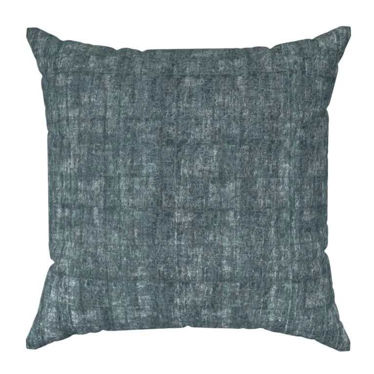 Poszewka szyta turkusowa z ekskluzywnej tkaniny z delikatnym połyskiem