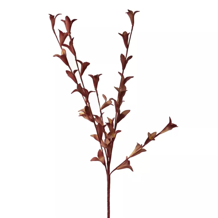 GAŁĄZKA OZDOBNA z kwiatami, kwiat sztuczny dekoracyjny