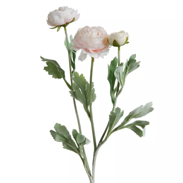 PIWONIA kwiat sztuczny dekoracyjny z płatkami z jedwabistej tkaniny